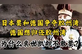 日本要和德国争夺胶州湾，德国想归还给中国，为啥袁世凯却不敢要视频封面