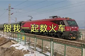跟我一起数火车，绿皮车有多少节？货车有多少节？视频封面