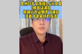 贵州11岁女孩因3.6元文具
t楼自证清白
极端行为证明不了清白视频封面