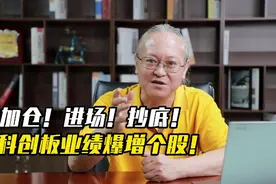加仓！进场！抄底！科创板业绩暴增个股！视频封面