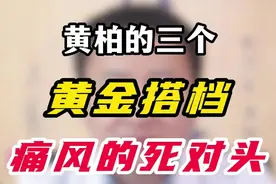 黄柏的3个黄金搭档，痛风的死对头视频封面