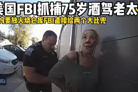 美国FBI抓捕75岁酒驾老太太，大妈要放火，FBI直接两个大比兜视频封面