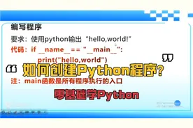 Python入门课程~如何创建Python程序视频封面
