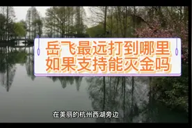 岳飞最远打到哪里，如果支持能灭金吗