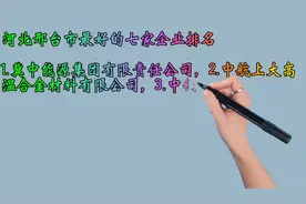 河北邢台市最好的七家企业排名视频封面