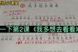 一年级下册第2课《我多想去看看》课文讲解，和我一起来预习。视频封面