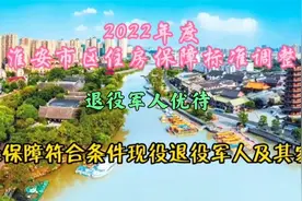 2022年淮安市区住房保障标准调整，退役军人优待增加新项目视频封面