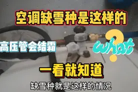 空调不制冷，这里会结霜，加氟后就消失！修空调灭蟑螂忙不完。视频封面