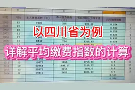 以四川省为例，详解平均缴费指数是如何计算的视频封面