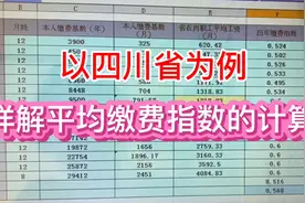 以四川省为例，详解平均缴费指数是如何计算的视频封面