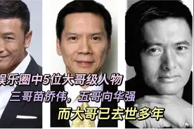 香港娱乐圈大哥级人物，三哥苗侨伟五哥向华强，而大哥已去世多年