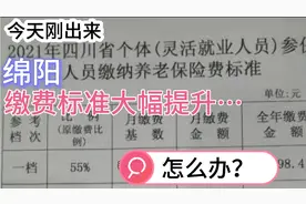 绵阳灵活人员养老保险交费标准已经出来了，今年大幅提升，怎么办视频封面