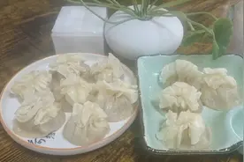 教你在家做烧麦，分享烧麦皮子和调馅的过程，皮薄馅大、鲜嫩多汁视频封面