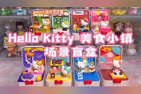 挑战端盒出隐藏第9弹～泡泡玛特hello kitty美食小镇微缩场景盲盒视频封面