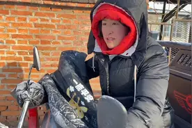 东北黑龙江有多冷？骑车发货，穿两个羽绒服五分钟冻透视频封面