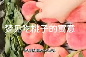 梦见吃桃子的寓意视频封面