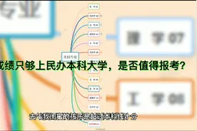 如果高考成绩只能够民办本科大学，一年几万的学费，值得报考吗？视频封面
