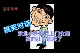 搞笑对话，东北小伙应聘上门女婿，笑的肚子都疼了视频封面