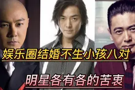娱乐圈结婚不生孩子的八对明星！个个帅气！！各有苦衷！视频封面