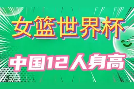 女篮世界杯中国队员12人身高，平均身高185.6公分，2米以上有2人视频封面