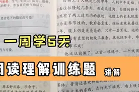 四年级语文阅读理解训练题讲解，期末考试真题都出自这些文章视频封面
