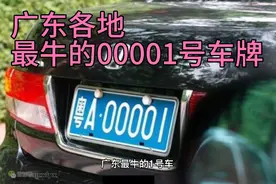 广东各地最牛的00001号车牌视频封面