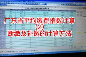 广东省养老金计算（2）断缴和补缴对平均缴费指数的影响视频封面