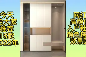 2022年最新款，网红高颜值入户鞋柜，颜色搭配效果图，谁用谁好看视频封面