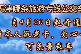 天津哪条旅游专线公交车自4月20日起开通，持本人敬老卡免费乘车视频封面