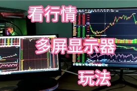 一个电脑接多个显示器，多屏协同，看行情，办公多屏幕组合视频封面