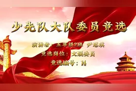 少先队大队委员竞选