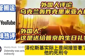 外国人评论乌克兰轰炸克里米亚大桥,外国人:这是给普京的礼物！视频封面