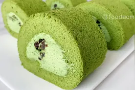 抹茶蜜豆奶油蛋糕卷：柔软不裂毛巾面，适合烘焙新手的详细教程视频封面