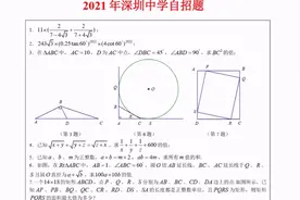 2021年深圳中学自主招生考试题目#重基本功无偏怪难题视频封面
