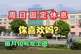 石碣大型电子厂每周日固定休息！10号就发工资了，你愿意进来吗？视频封面