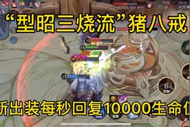 “型昭三烧流”猪八戒，新出装每秒回复10000生命值，肉到离谱！视频封面