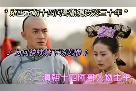 雍正王朝十四阿哥胤禵受宠三十年，为何被软禁下场悲惨