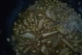 黄豆煮，芥菜，，