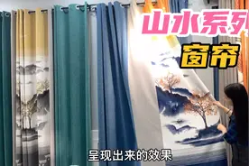 “山水画”系列窗帘真好看，4款颜色搭配，看看适合您家的风格吗视频封面