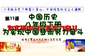 中国历史八年级下册第11课为实现中国梦而努力奋斗视频封面