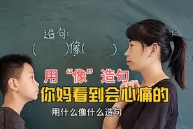 小学生用“像”造句，答案气得妈妈心痛，结局反转更是让网友佩服视频封面