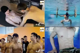 室友直男腹肌大挑战！可爱的男孩子！高颜值体育生！视频封面
