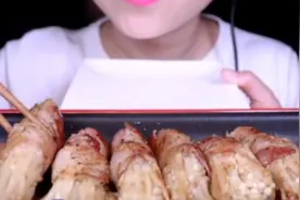烧烤中被惊艳到的素菜→_→金针菇🤗🤗🤗视频封面