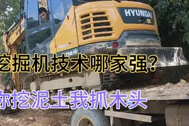 挖机师傅大显身手，4米长木头如何装车，我们一起去看看吧视频封面