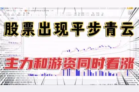 股票底部出现这种平步青云走势，暴露场内主力和游资同时看涨意图视频封面