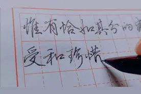 两句人生哲理，用钢笔写出来太漂亮了，行云流水！视频封面