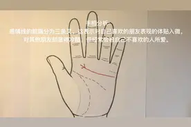 手相分析：感情线的末端分叉是表示会被自己不喜欢的人所爱
