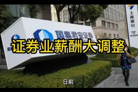 证券业薪酬大调整视频封面