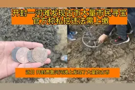 开封一河滩发现古币大量市民寻宝 官方称私挖违法需上缴视频封面