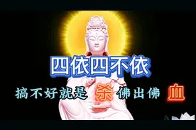 四依四不依的讲经修行的准则，搞不好就是杀佛出佛身血！！！视频封面